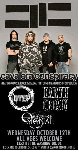 Review of Cavalera Conspiracy gig at the Rock And Roll Hotel
